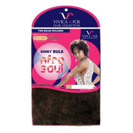 VIVICA A. FOX HAIR COLLECTION - 16 INCH HUMAN KINKY AFRO CURL BULK NATURAL HAIR HKBK16-V IN COLOR 2