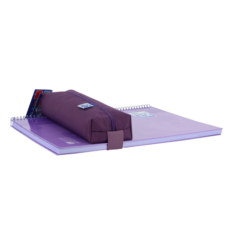 Oxford, Kangoo Rectangular Pencil Case with Rubber 22cm Purple