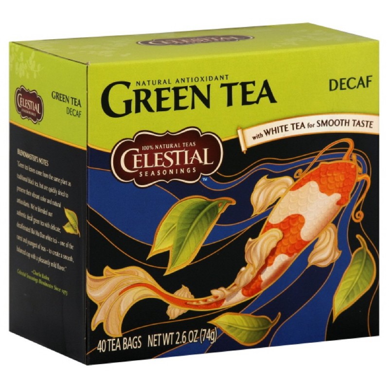 Celestial Seasonings Green Tea DECAF Box, 40-count (Pack of3)
