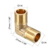 sourcing map Elbow Pipe Fitting 90 Degree G1/4 Outer x