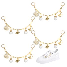 OLYCRAFT Set of 4 Decorative Boot Chains Metal Shoe Decoration Chain Pendant Sneaker Shoe Accessories Laces Decoration Clip for Boots
