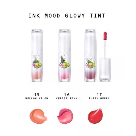 PERIPERA x Maltese Archive Ink Mood Glowy Tint 4g, Grip Tok, US Seller - 16 Cerise Pink