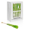 Light Green Rock Candy Sugar Sticks - Watermelon Flavored -