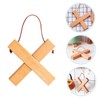 BIUDECO Detachable Wooden Pot Mat Cross Shaped Heat Insulation Pad