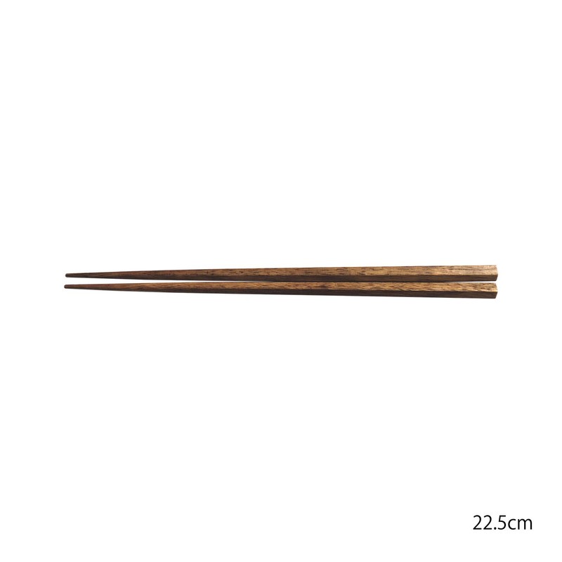 (TV Series Crafts (yamasita Craft) 銘木 Pentagonal chopsticks, Persimmon, 22.5