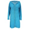 Aquarti Women's Bathrobe with Zip, Striped Pattern - l