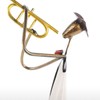 Cowboy Band / Trumpet Music Trumpet Playing Metal Iron Sculpture