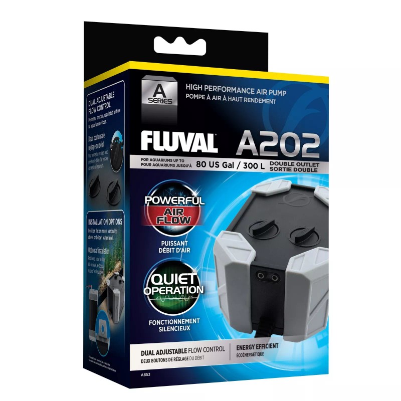 FLUVAL A202 AIR PUMP - UP TO 80 GALLON -