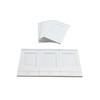 Proops Dolls House Wall Panels, White, Fielded Panels, Pack of