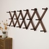 SKOLOO Hat Rack for Wall with 17 Hooks, Solid Wooden,