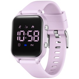Timever Kids Digital Watches for Boys Girls, Sports Watch with Fitness Tracker, Pedometer, Alarm Clocks, Stopwatch, No App Needed Waterproof Kids Watch, Gift for Teens Student Girls Boys Ages 5-14