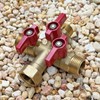 HQMPC Garden Hose Splitter Brass Hose Splitter With Stainless Steel