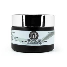 Crema de Leche de Burra JYE DONKEY MILK 60gr Natural libre de químicos, para piel rostro cuerpo manos, hidratante antiedad, textura ligera, absorción inmediata, exquisito aroma