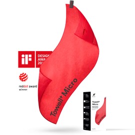 STRYVE Gym Towell+ Micro 105 x 42.5 cm, True Blue, Microfibre Sports Towel with Non-Slip, Functional Gym Towel