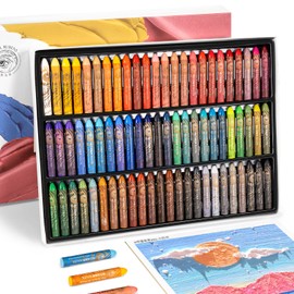 Paul Rubens Oil Pastel Chalk Set, 72 Colours, Oil Pastels, Soft Pastel Colours, Non-Toxic for Artists, Students and Ideal for Sketching, Decorating