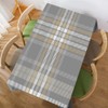 Walmsco Tablecloth Gray Brown Plaid Decor For Dining Room Kitchen