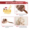 PETGEEK GiGwi Interactive Cat Feather Toy, Melody Chaser Chirpy Mouse