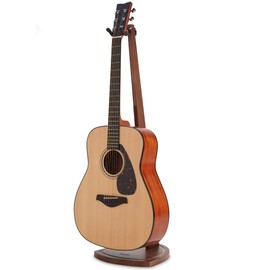 Musbeat Guitar Stand, Acoustic Guitar Stand Floor, Black Walnut Wood Guitar Stand, Single Guitar Holder Stand for Electric Guitar, Banjo, Mandolin, Hanging Guitar Stands for Home Decor Studio Display