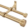 Kemmie Heavy Duty Double Curtain Rods, 36 to 72' Telescoping,