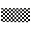 Black White Checkered Race Advertising Vinyl Decal Bumper Sticker 3.75"x7.5"