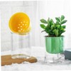 Kisangel Lazy Self Watering Flower Pots 3 Pack Round Glass-Like