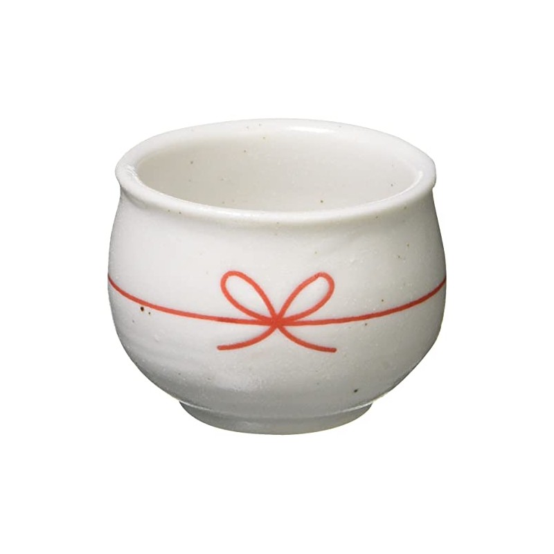 Koyo Pottery 23359 Japanese Tableware, Round Knot Cup, White