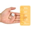 Cadbibe 5ml Glass Vials with Screw Caps and Plastic Stoppers,