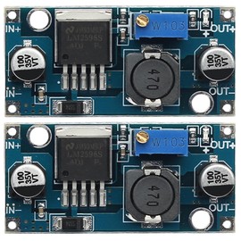 SOVNSG 2pcs LM2596 DC-DC Buck Converter 3.2V-35V to 1.25V-35V Power Module, Adjustable Step-Down Voltage Regulator, Wide Input Range Converter for Electronics Projects/DIY Enthusiasts