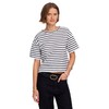 Madewell Women's Structured Boxy Tee Stripe, White