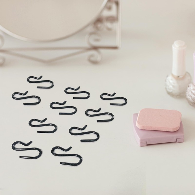 TAFACE 120 Pieces Mini S Shaped Hooks Rustproof Metal Hooks