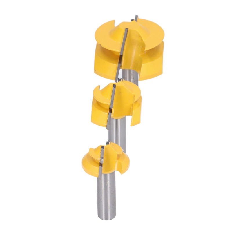 3PCS 1/2in Shank Router Bit 45 Degree Glue Joint Lock