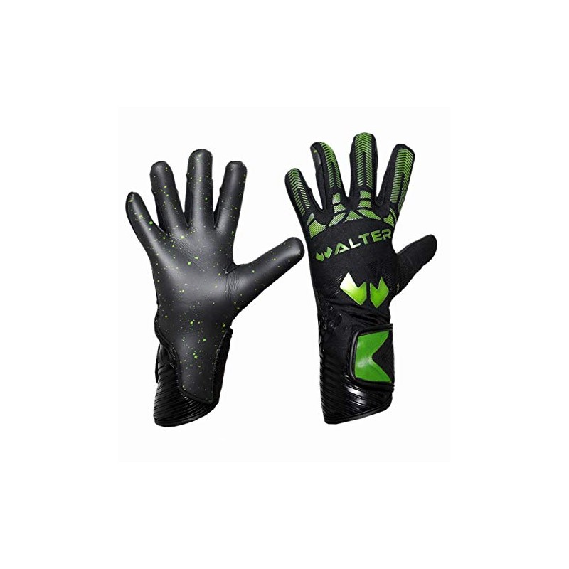 WALTER Goalkeeper Gloves Model Partner (7, Black-Green Neon)