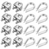 PATIKIL Wire Rope Accessory Set, 304 Stainless Steel 12 Pcs
