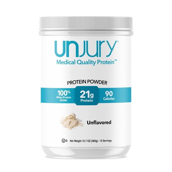 Unjury Unflavored Protein Powder | 21g 100% Whey Isolate Protein