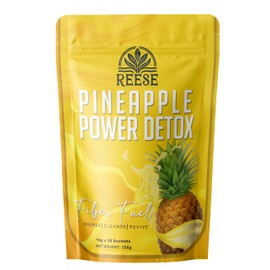 REESE Pineapple Power Detox - Cleansing Drink - All Natural Premium Ingredients - 25 Sachets