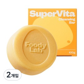 Foodi Lab Super Vita Cleansing Bar, 100g, 2 packs / 푸디랩 슈퍼비타 클렌징 바, 100g, 2개입