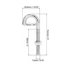 QWORK Steel J-Bolt with Nut, 5/16" x 3" Anchor Bolts,