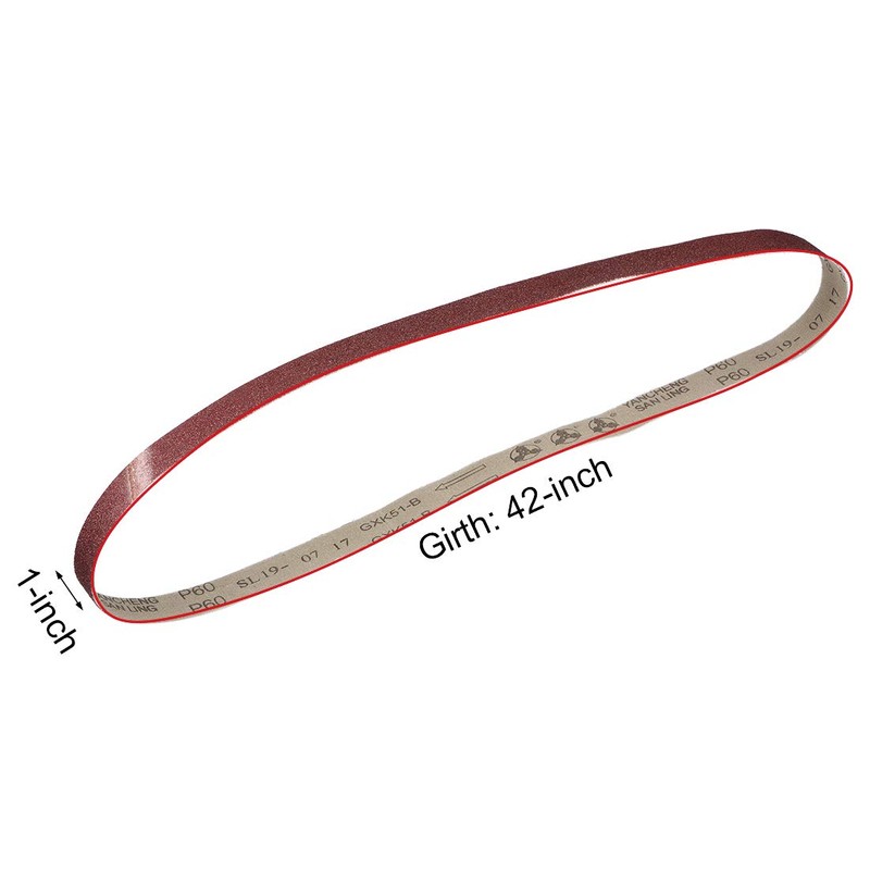sourcing map 1-inch X 42-inch(25mm X 1065mm) Sanding Belt 60