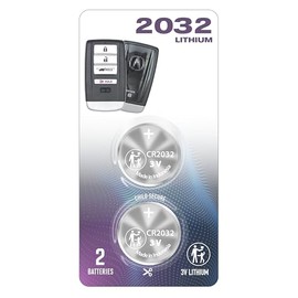 (2 Pack) CR2032 2032 Remote Key FOB OEM Battery fits 2014-2021 for Acura ILX MDX RDX RLX TLX Smart Key Remote Keyless Fob (for FCC ID: ACJ932HK1210A, A2C32523200, A2C30399700, KR5V1X)