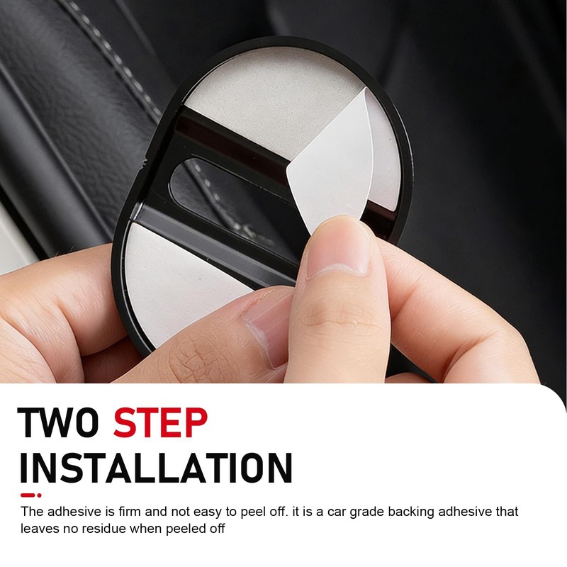 Dogary 4 PCS Car Door Lock Latche Covers, Carbon Fiber