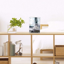 HDmirrorR Lapeno Acrylic Picture Frame, 5 x 7 Inch Magnetic Picture Frame Desktop Screen with Gift Box Package 20 mm Thickness Transparent Photo Frame for Family Interior Ministry