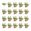 20 Pieces Cartoon Cute Guitar Frog Pushpins for Corkboard Whiteboard