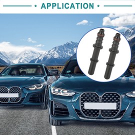 ACROPIX 7.89mm ID6 Fuel Line Hose Straight Quick Release Male Connector for Auto - Pack of 2