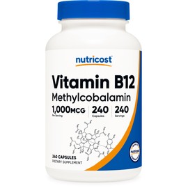 Nutricost.Vitamin B12,1000mcg 240 tablets