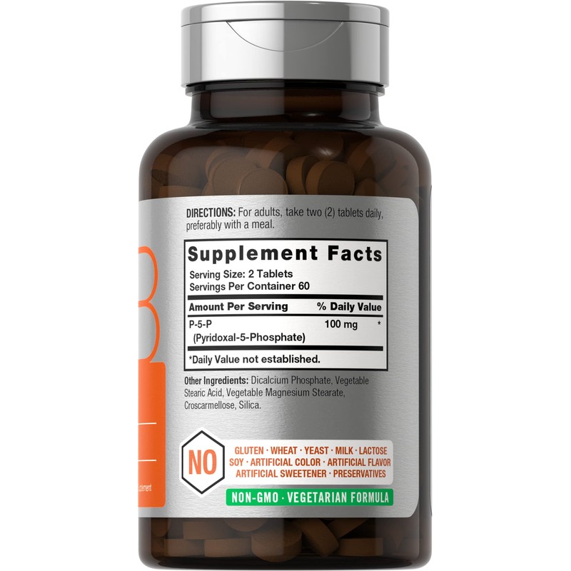 Horbäach P5P Activated Vitamin B6 100mg | 120 Tablets |