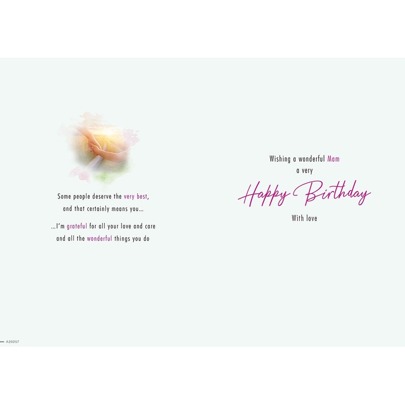 Piccadilly Greetings Traditional Birthday Card Mam - 9 x 6