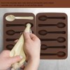 2 Pack Spoon Shaped Chocolate Molds 6 Cavities Silicone Spoon