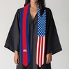 2025 Cambodia Flag and USA Flag Graduation Stole Graduation Sash