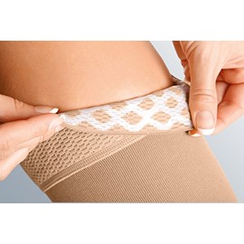 Medi Duomed Soft Class 3 25-35 mmHg Thigh Hold Ups Open Toe Beige Small