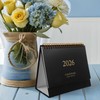 NUOBESTY Desk Calendar, 2025-2026 18 Months English Standing Flip Desktop